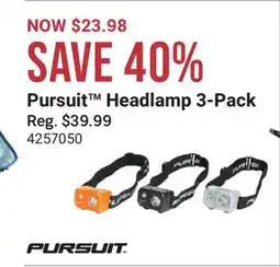 Cabela's Pursuit Headlamp 3-Pack offer
