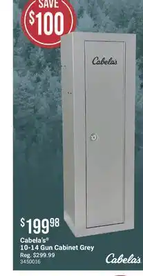 Cabela's Cabela's 10-14 Gun Cabinet Grey offer