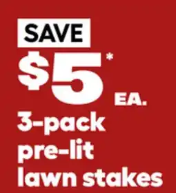 RONA 3-pack pre-lit lawn stakes 30 offer