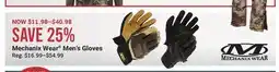 Cabela's Mechanix Wear Men's Gloves offer