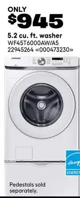 RONA SAMSUNG 5.2 cu. ft. washer offer