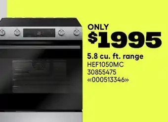 RONA 5.8 cu. ft. range offer