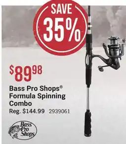 Cabela's Bass Pro Shops Formula Spinning Combo offer