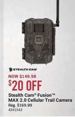 Cabela's Stealth Cam Fusion MAX 2.0 Cellular Trail Camera offer