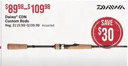 Cabela's Daiwa CDN Custom Rods offer