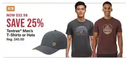 Cabela's Tentree Men's T-Shirts or Hats offer
