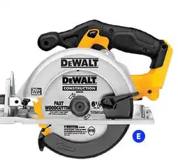 RONA DEWALT 20 V 6 1/2-in Cordless Circular Saw - 5150 RPM - 50° Bevel Capacity - Bare Too offer