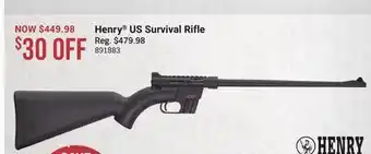 Cabela's Henry US Survival Rifle offer
