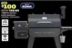 RONA Pit Boss 850 Pro Series pellet barbecue offer