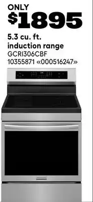RONA 5.3 cu. ft. induction range offer