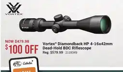 Cabela's Vortex Diamondback HP 4-16x42mm Dead-Hold BDC Riflescope offer
