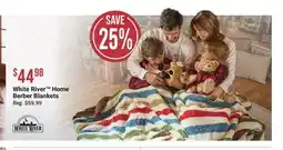 Cabela's White River Home Berber Blankets offer