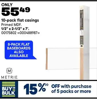 RONA 10-pack flat casings offer