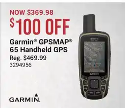 Cabela's Garmin GPSMAP 65 Handheld GPS offer