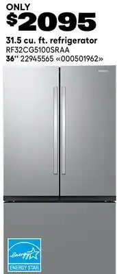 RONA SAMSUNG 31.5 cu. ft. refrigerator 36 offer