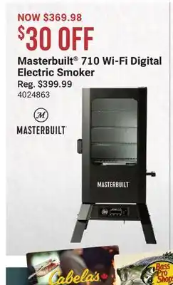 Cabela's Masterbuilt 710 Wi-Fi Digital Electric Smoker offer