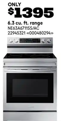 RONA SAMSUNG 6.3 cu. ft. range offer