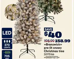 RONA Branswick pre-lit snowy Christmas tree offer
