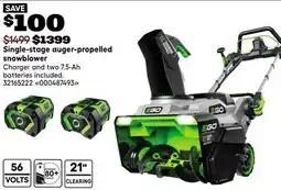 RONA Single-stage auger-propelled snowblower offer