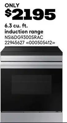 RONA 6.3 cu. ft. induction range offer