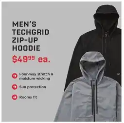 RONA MEN'S TECHGRID ZIP-UP HOODIE offer