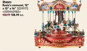 RONA Rosie's carousel, 12 offer