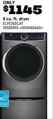 RONA ELECTROLUX 8 cu. ft. dryer offer
