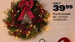 RONA Pre-lit wreath 24 offer