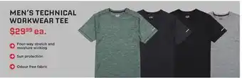 RONA MEN'S TECHNICAL WORKWEAR TEE offer