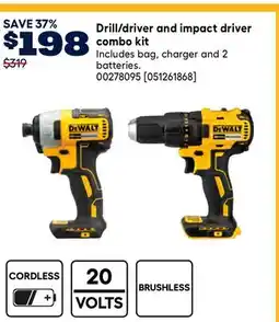RONA DEWALT Drill/driver and impact driver combo kit offer