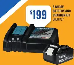 Canac 5Ah 18V Battery and Charger Kit offer