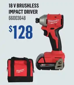 Canac 18 V Brushless Impact Driver offer