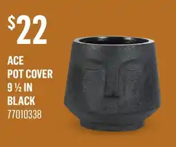 Canac ace Pot Cover 9 1/2 in Black offer