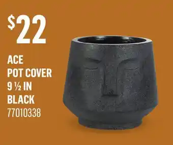 Canac ace Pot Cover 9 1/2 in Black offer