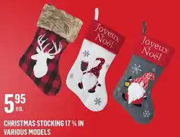 Canac Deer Head Christmas Stocking Buffalo 17 3/4 in offer