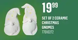 Canac Set of 2 Ceramic Christmas Gnomes offer