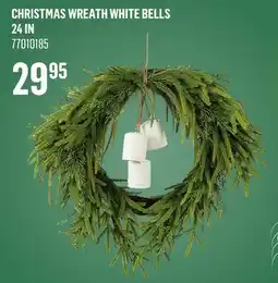 Canac Christmas Wreath White Bells 24in offer