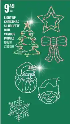 Canac Light-Up Christmas Silhouette 18in offer