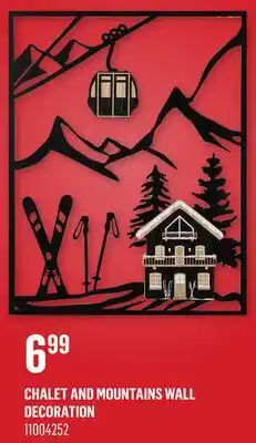 Canac Chalet and Mountains Wall Decoration offer