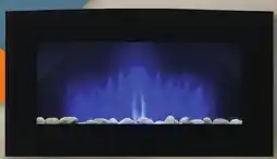 Canac Curved Wall-Mounted Electric Fireplace offer