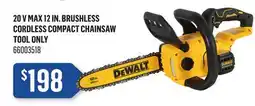 Canac 20V MAX 12 in. Brushless Cordless Compact Chainsaw Tool Only offer