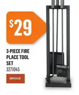 Canac 3-Piece Fireplace Tool Set offer