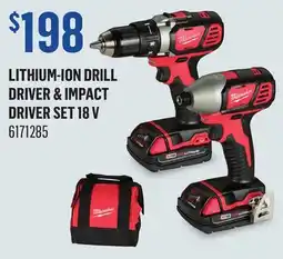 Canac Lithium-Ion Drill Driver & Impact Driver Set 18 V offer