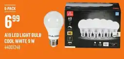 Canac A19 LED Light Bulb Cool White 9W offer