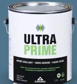 Canac UltraPrime 100% Acrylic Latex Primer-Sealer & Undercoat Interior and Exterior 3.7L offer