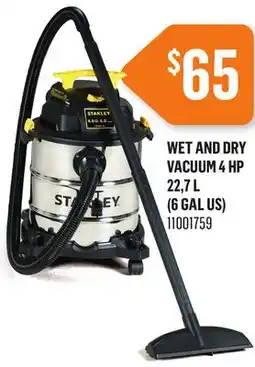 Canac Wet and Dry Vacuum 4 HP offer