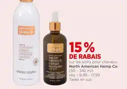 Avril Soins pour cheveux NORTH AMERICAN HEMP CO offer