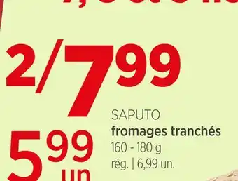 Avril SAPUTO fromages tranchés offer