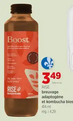 Avril breuvage adaptogène et kombucha bios RISE offer