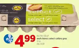 Avril Oeufs blancs select calibre gros NUTRI-CEUF offer